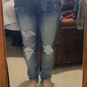 Judy Blue Bleach Splatter Boyfriend Jean